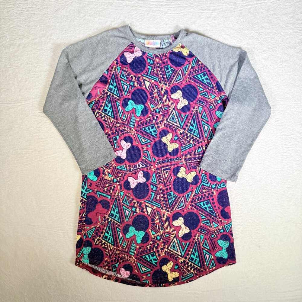 Women's Disney LuLaRoe‎ Size XXS Randy Shirt Minnie Mouse Print 3/4 Sleeves